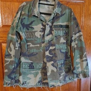 Adult Camouflage Military Jacket 'US Airforce' Size Small